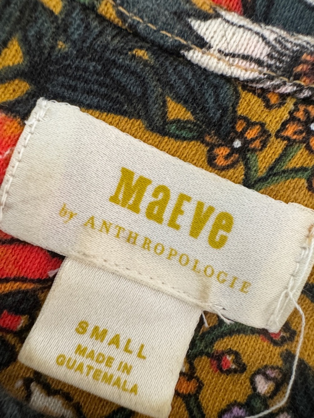 Anthropologie Maeve Floral Wildflower Sweatshirt Anthropologie Floral S - Picture 4 of 9